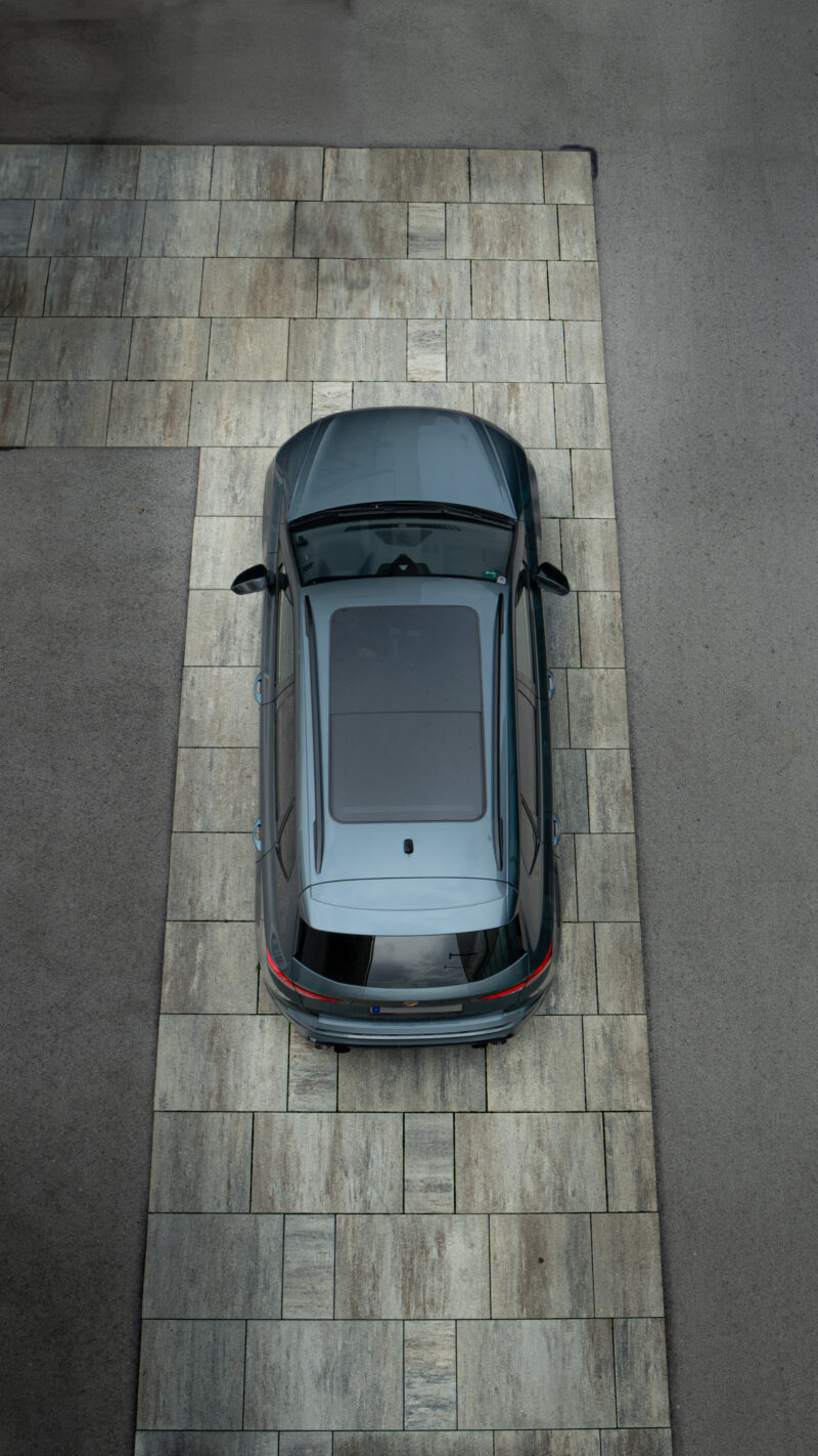 Cupra Ateca top-down view captured with a clean automotive photography composition