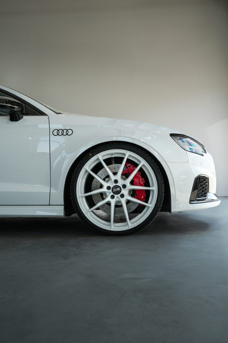 Audi RS3 wheel and brake detail captured for automotive photography portfolio
